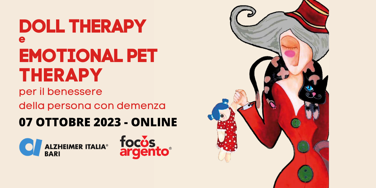 Corso terapia bambola - doll therapy e animali empatici e robotici - emotional pet benessere persona con demenza Alzheimer